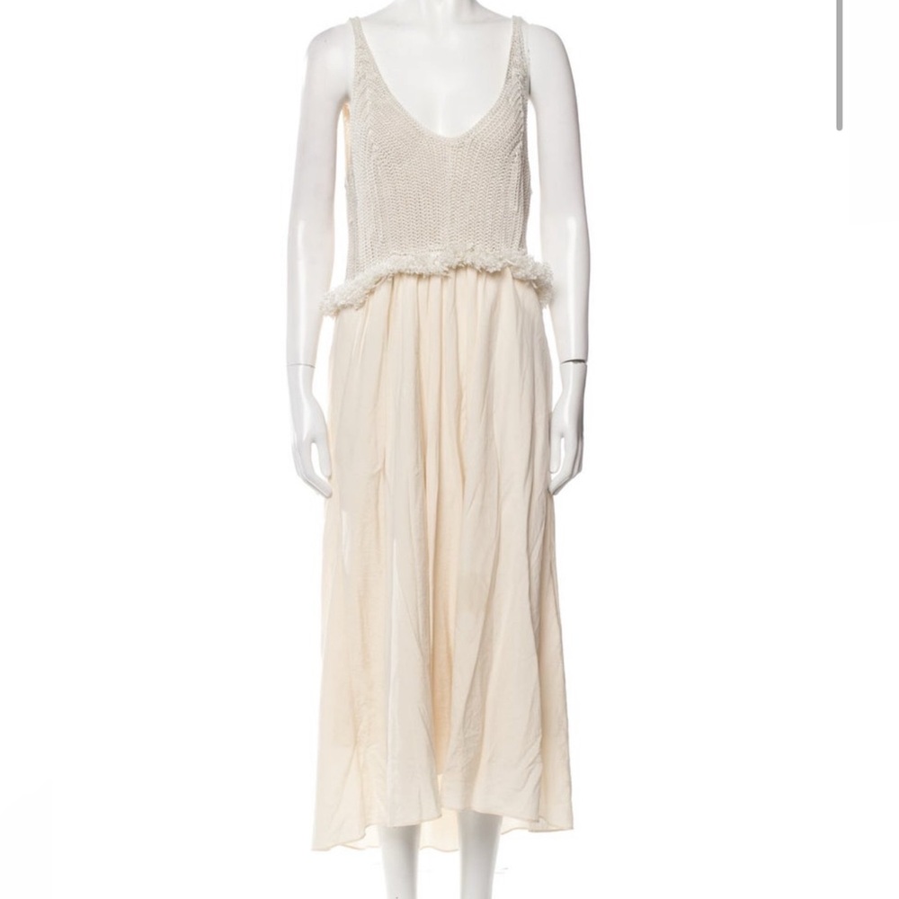 Vince cream tank midi dress Medium